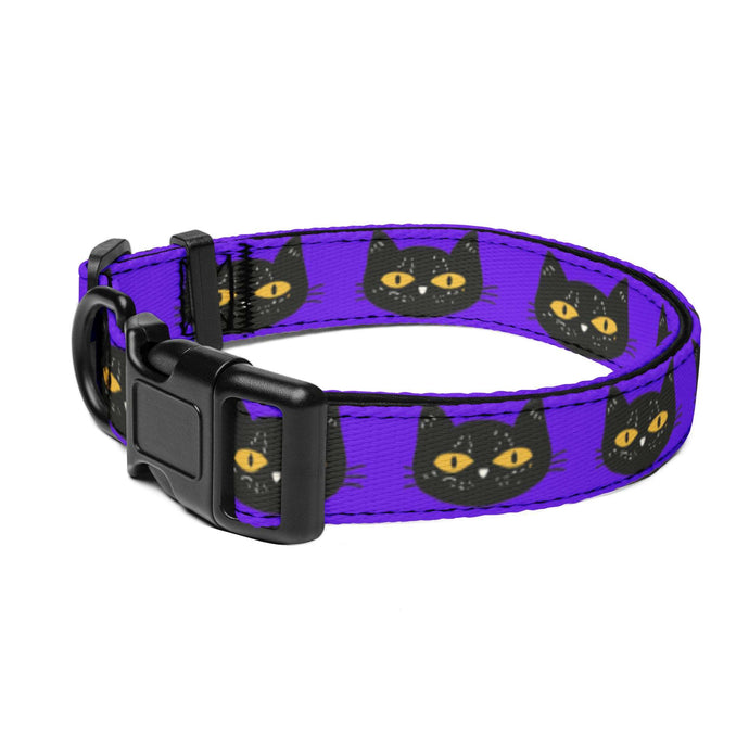 BLACK CATS HALLOWEEN Pet Collar - Premium Pet Collar from The Wishful Fish - Just $21! Shop now at The Wishful Fish