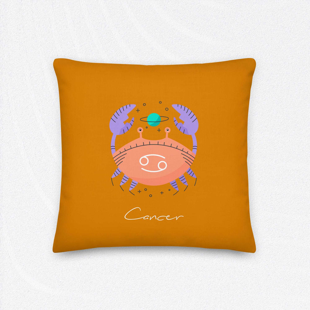 CANCER Zodiac Pillow - Premium Pillow from The Wishful Fish - Just $29! Shop now at The Wishful Fish