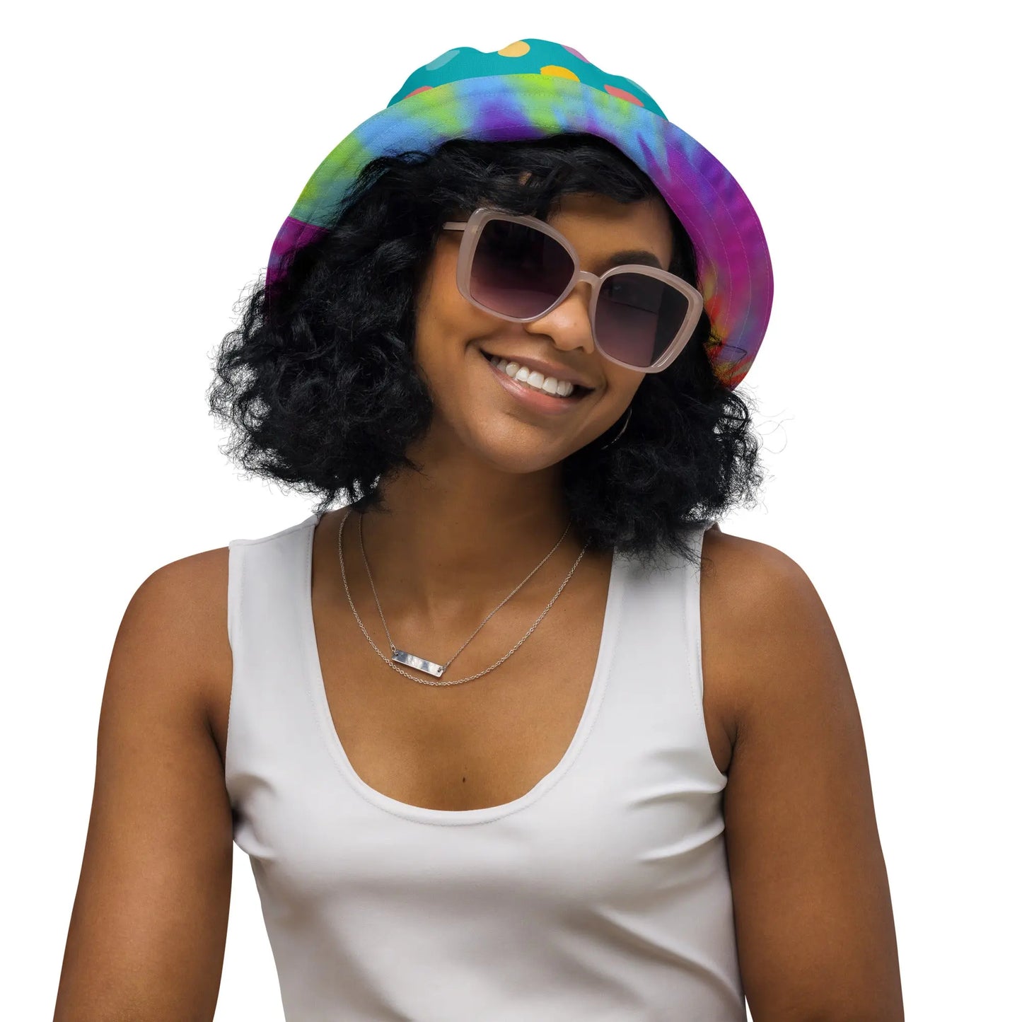 COOL TIE DYE Reversible Bucket Hat - Premium Bucket Hat from The Wishful Fish - Just $27! Shop now at The Wishful Fish