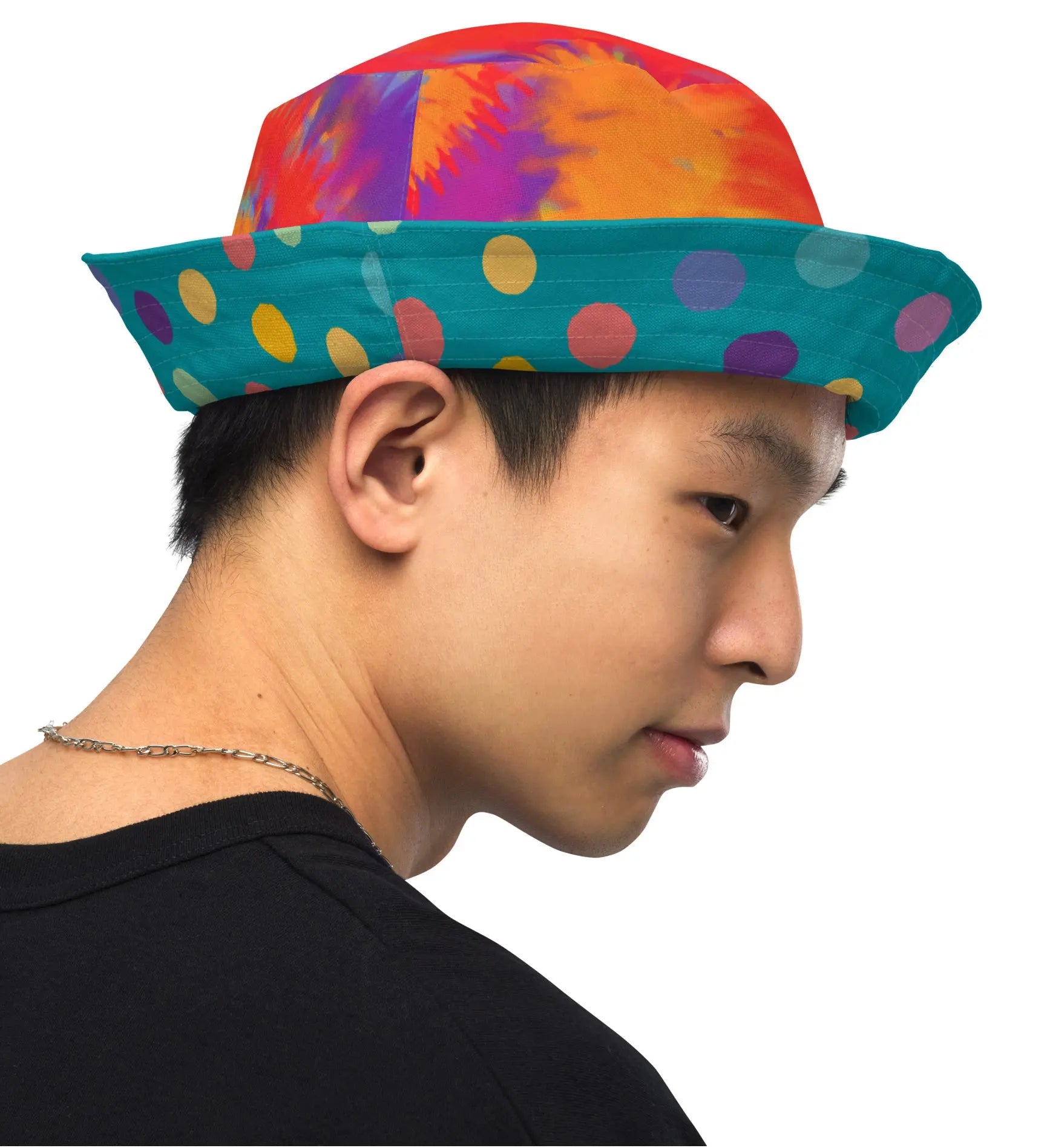 COOL TIE DYE Reversible Bucket Hat - Premium Bucket Hat from The Wishful Fish - Just $27! Shop now at The Wishful Fish