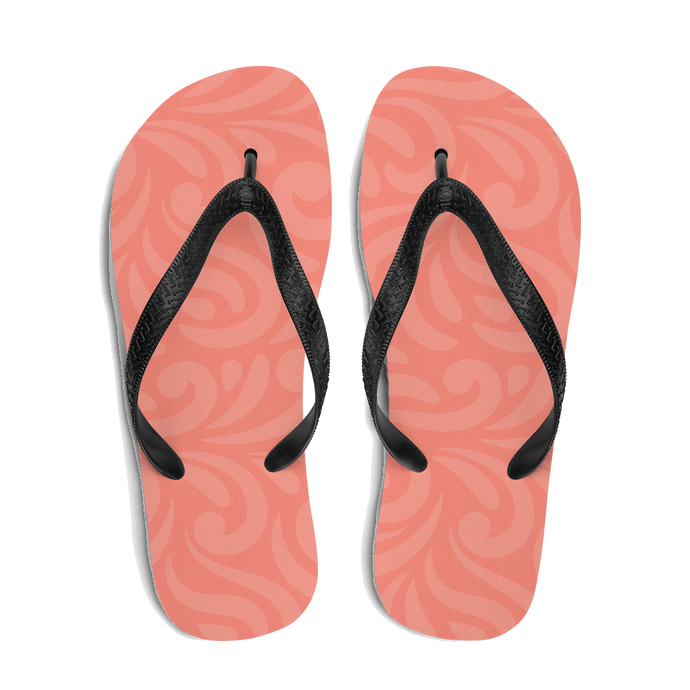 CORAL SWIRL Flip Flops - Premium Flip Flops from The Wishful Fish - Just $21! Shop now at The Wishful Fish