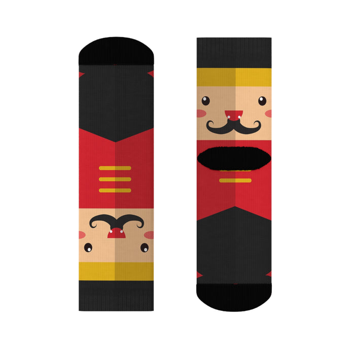 Christmas Nutcracker Crew Socks - Premium All Over Prints from Printify - Just $31.94! Shop now at The Wishful Fish