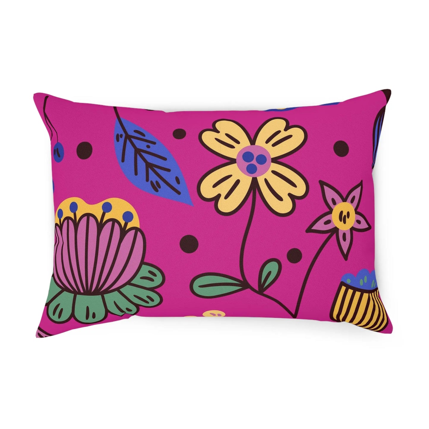 FIELD FLOWERS Throw Pillow - Premium Throw Pillow from The Wishful Fish - Just $22! Shop now at The Wishful Fish