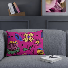 Load image into Gallery viewer, FIELD FLOWERS Throw Pillow - Premium Throw Pillow from The Wishful Fish - Just $22! Shop now at The Wishful Fish
