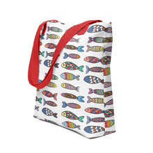 Load image into Gallery viewer, FISHY FUN Tote Bag - Premium Tote Bag from The Wishful Fish - Just $38! Shop now at The Wishful Fish
