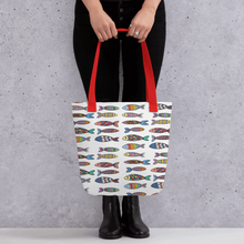 Load image into Gallery viewer, FISHY FUN Tote Bag - Premium Tote Bag from The Wishful Fish - Just $38! Shop now at The Wishful Fish
