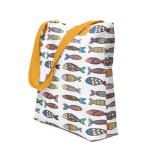 Load image into Gallery viewer, FISHY FUN Tote Bag - Premium Tote Bag from The Wishful Fish - Just $38! Shop now at The Wishful Fish
