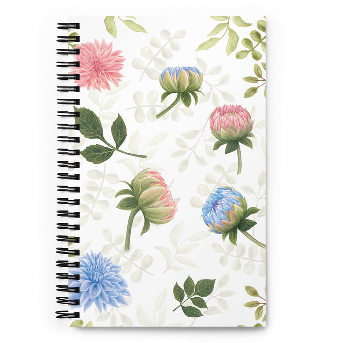 FLORAL Spiral Notebook - Premium Spiral Notebook from The Wishful Fish - Just $18! Shop now at The Wishful Fish