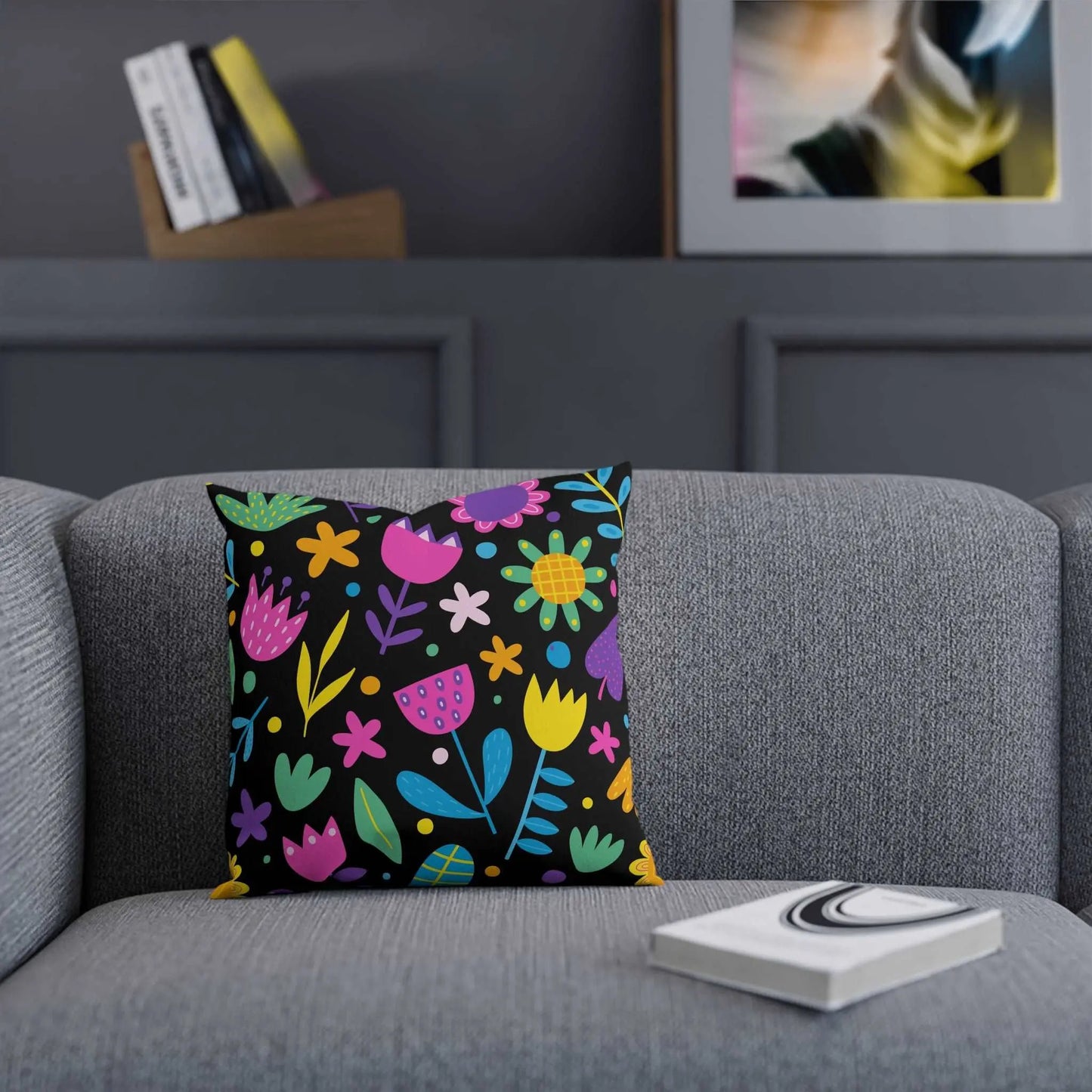 FOREVER FLOWERS Throw Pillow - Premium Throw Pillow from The Wishful Fish - Just $22! Shop now at The Wishful Fish