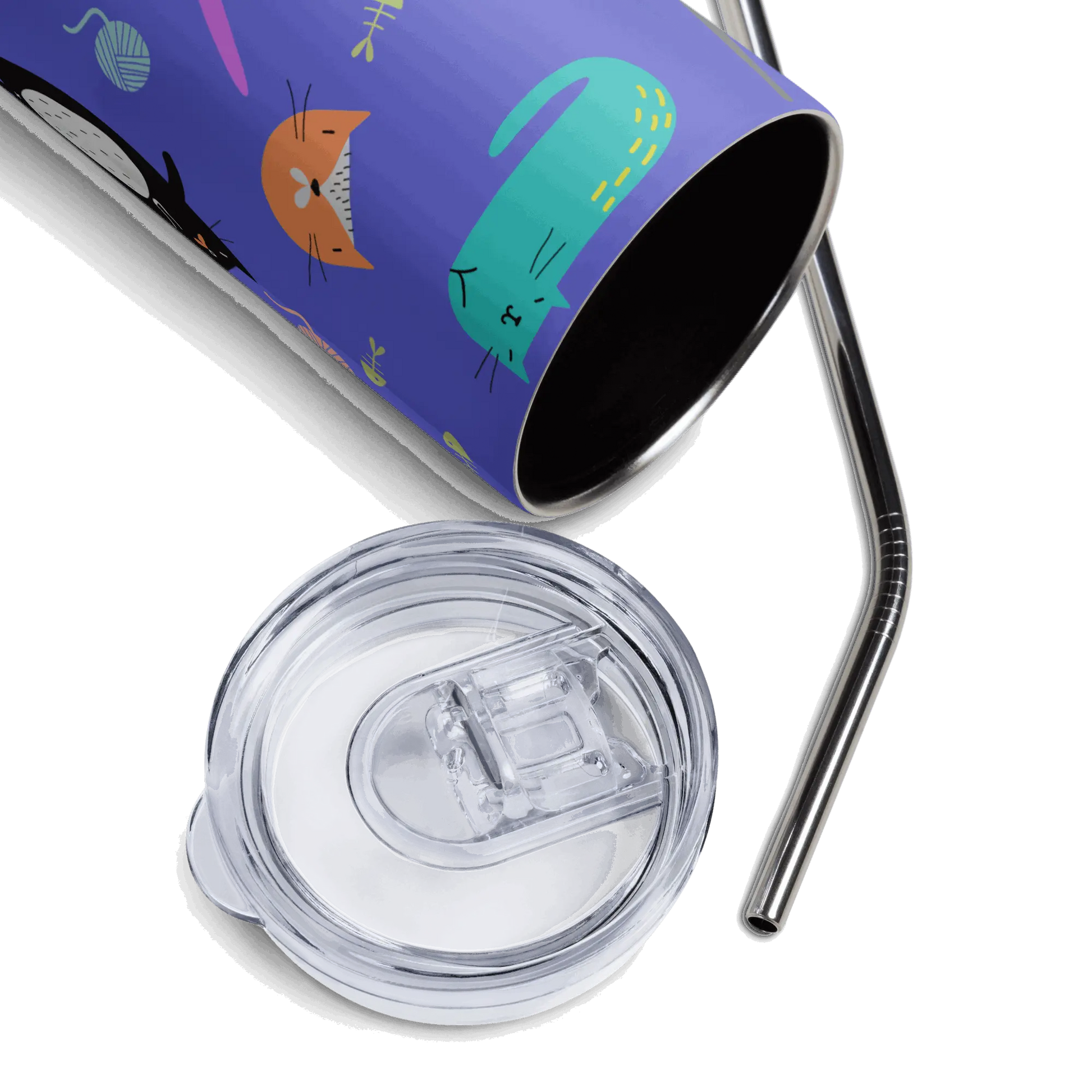 FUNKY CATS Stumbler Tumbler - Premium Tumbler from The Wishful Fish - Just $28.50! Shop now at The Wishful Fish