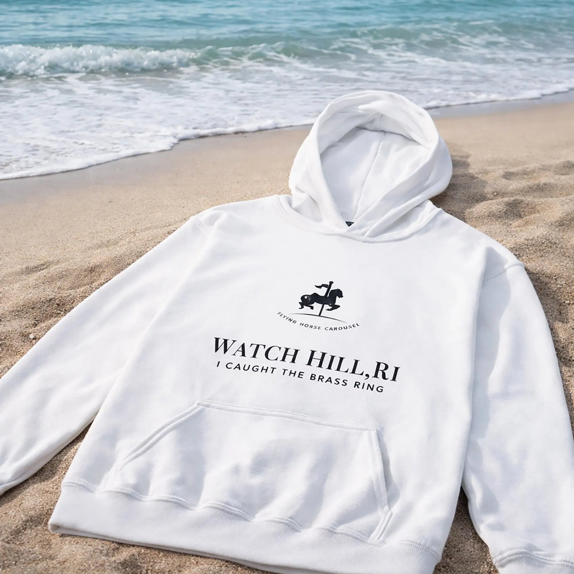 Wrap them in cozy comfort inspired by the Flying Horse Carousel. SHOP Now at The Wishful Fish