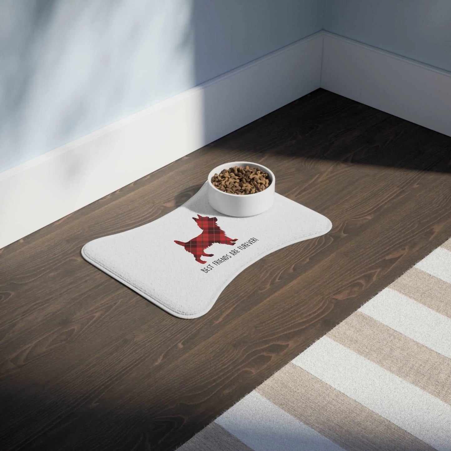 BEST FRIENDS Scotty Pet Bowl Mat - Premium Pet Bowl Mat from The Wishful Fish - Just $28! Shop now at The Wishful Fish