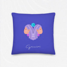 Load image into Gallery viewer, GEMINI Zodiac Pillow - Premium Pillow from The Wishful Fish - Just $29! Shop now at The Wishful Fish
