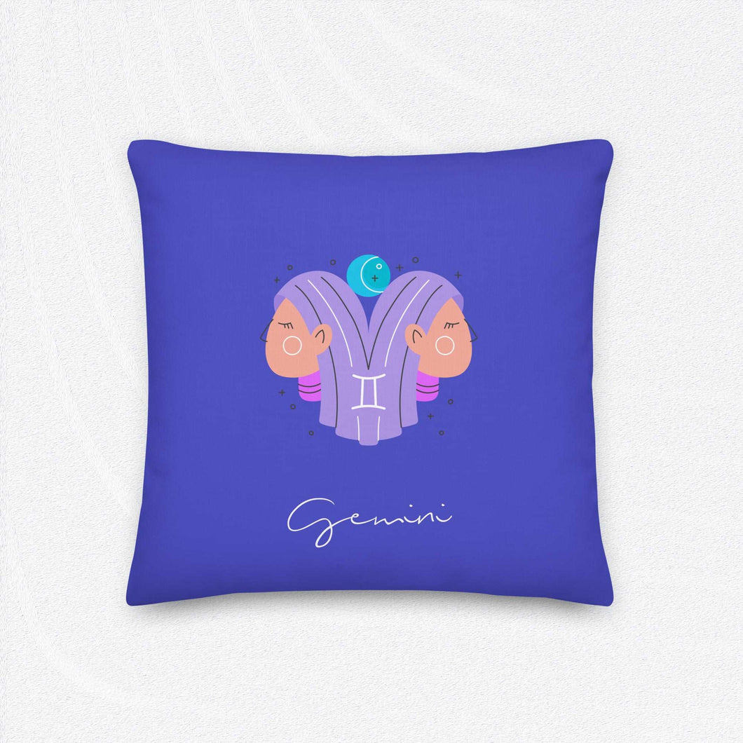 GEMINI Zodiac Pillow - Premium Pillow from The Wishful Fish - Just $29! Shop now at The Wishful Fish