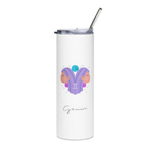 Load image into Gallery viewer, GEMINI Zodiac Tumbler - Premium Tumbler from The Wishful Fish - Just $28! Shop now at The Wishful Fish
