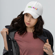 Load image into Gallery viewer, GIRLS RULE Baseball Cap - Premium Baseball Cap from The Wishful Fish - Just $27! Shop now at The Wishful Fish
