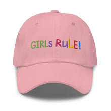 Load image into Gallery viewer, GIRLS RULE Baseball Cap - Premium Baseball Cap from The Wishful Fish - Just $27! Shop now at The Wishful Fish
