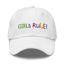 Load image into Gallery viewer, GIRLS RULE Baseball Cap - Premium Baseball Cap from The Wishful Fish - Just $27! Shop now at The Wishful Fish
