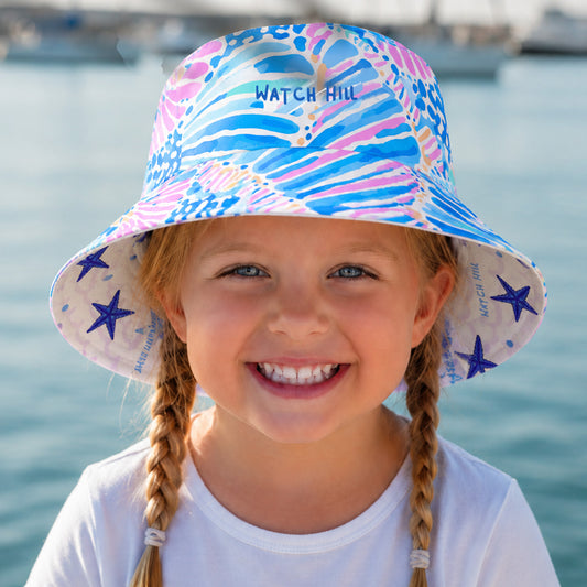Girls Summer Bucket Hat Watch Hill — Beach Days, Two Ways!