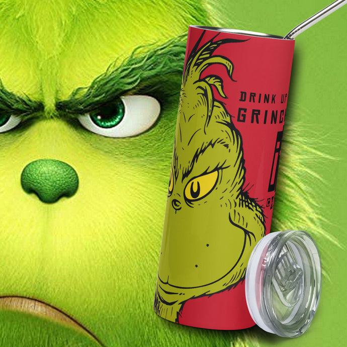 DRINK UP GRINCHES Stumbler Tumbler - Premium Tumbler from The Wishful Fish - Just $28.50! Shop now at The Wishful Fish