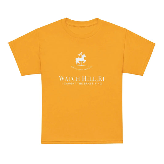 I Caught The Brass Ring Youth Tee — Flying Horse Carousel, Watch Hill, RI The Wishful Fish