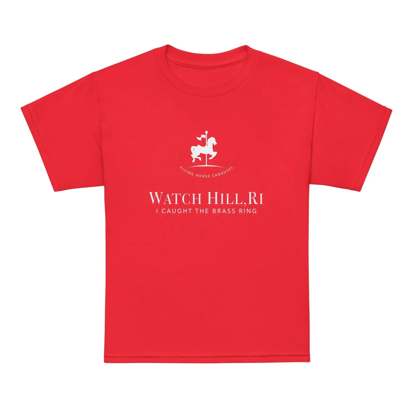 I Caught The Brass Ring Youth Tee — Flying Horse Carousel, Watch Hill, RI The Wishful Fish