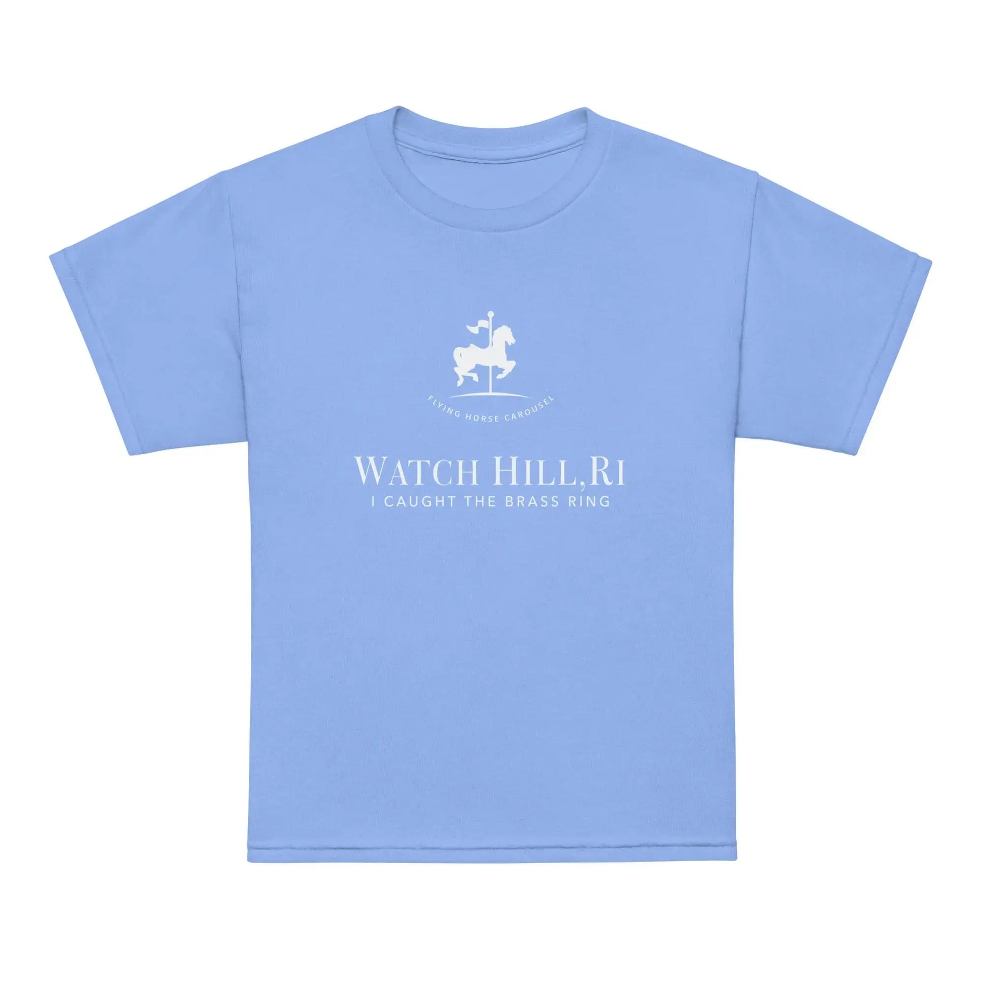 I Caught The Brass Ring Youth Tee — Flying Horse Carousel, Watch Hill, RI The Wishful Fish