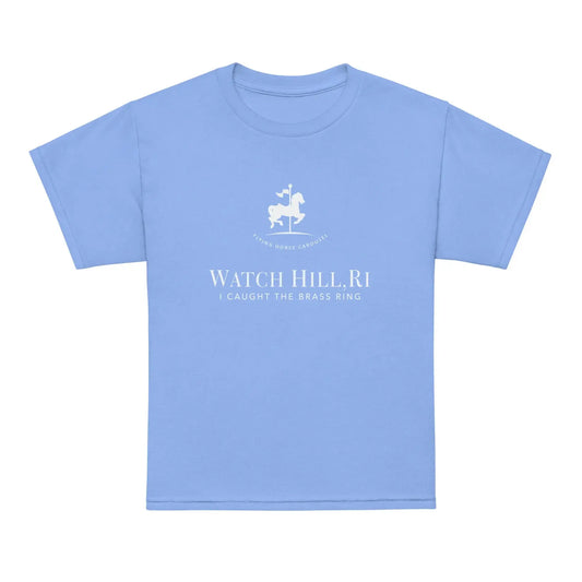 I Caught The Brass Ring Youth Tee — Flying Horse Carousel, Watch Hill, RI The Wishful Fish