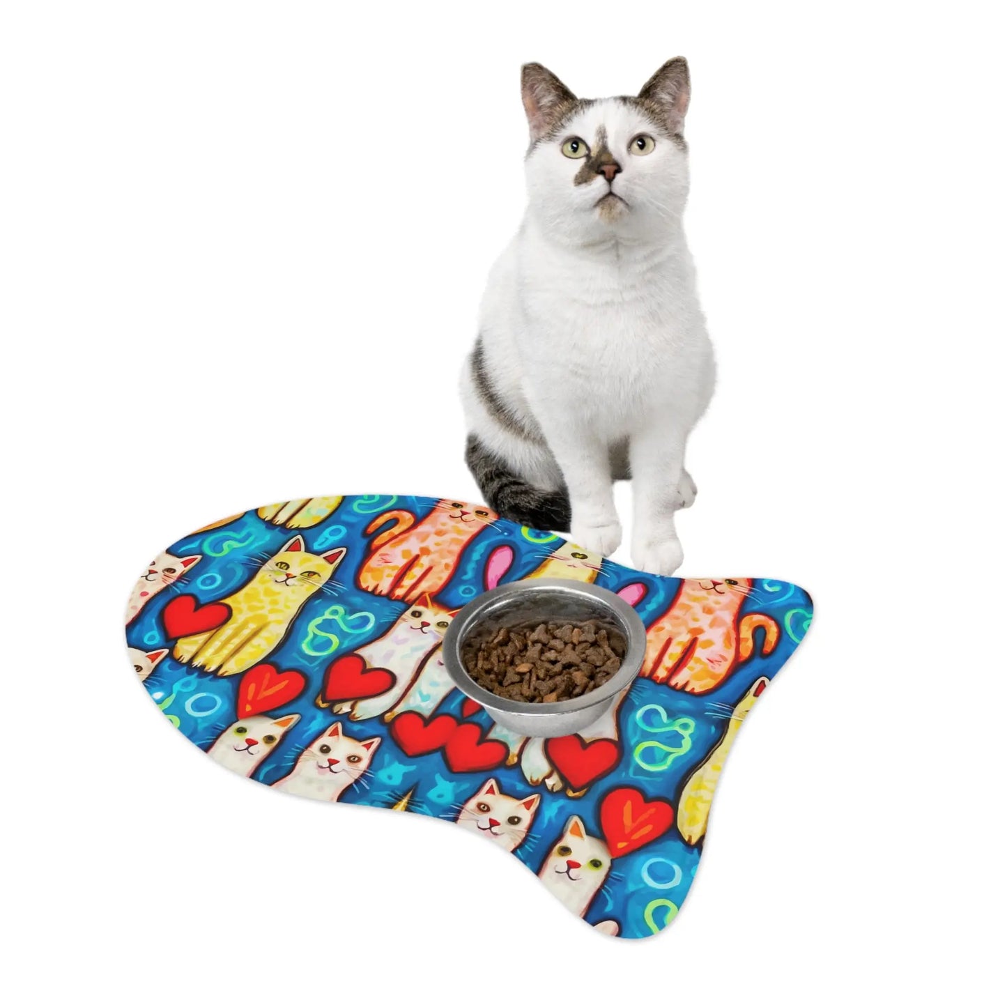 I'M HUNGRY Cat Pet Bowl Mat - Premium Pet Bowl Mat from The Wishful Fish - Just $28! Shop now at The Wishful Fish