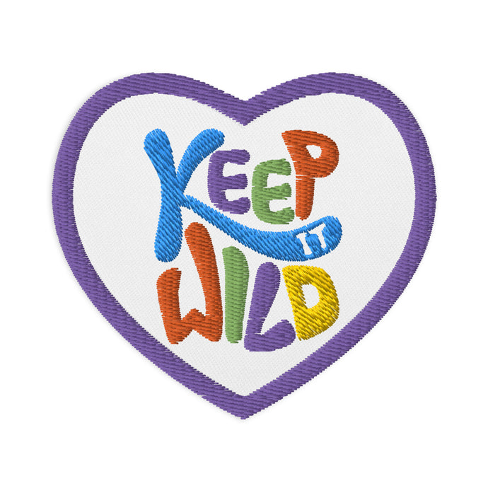 KEEP IT WILD Embroidered Patch - Premium Embroidered Patch from The Wishful Fish - Just $18! Shop now at The Wishful Fish