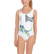 Load image into Gallery viewer, KITTY KAT Girls Swimsuit - Premium Girls Swim Suit from The Wishful Fish - Just $28! Shop now at The Wishful Fish
