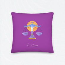 Load image into Gallery viewer, LIBRA Zodiac Pillow - Premium Pillow from The Wishful Fish - Just $29! Shop now at The Wishful Fish
