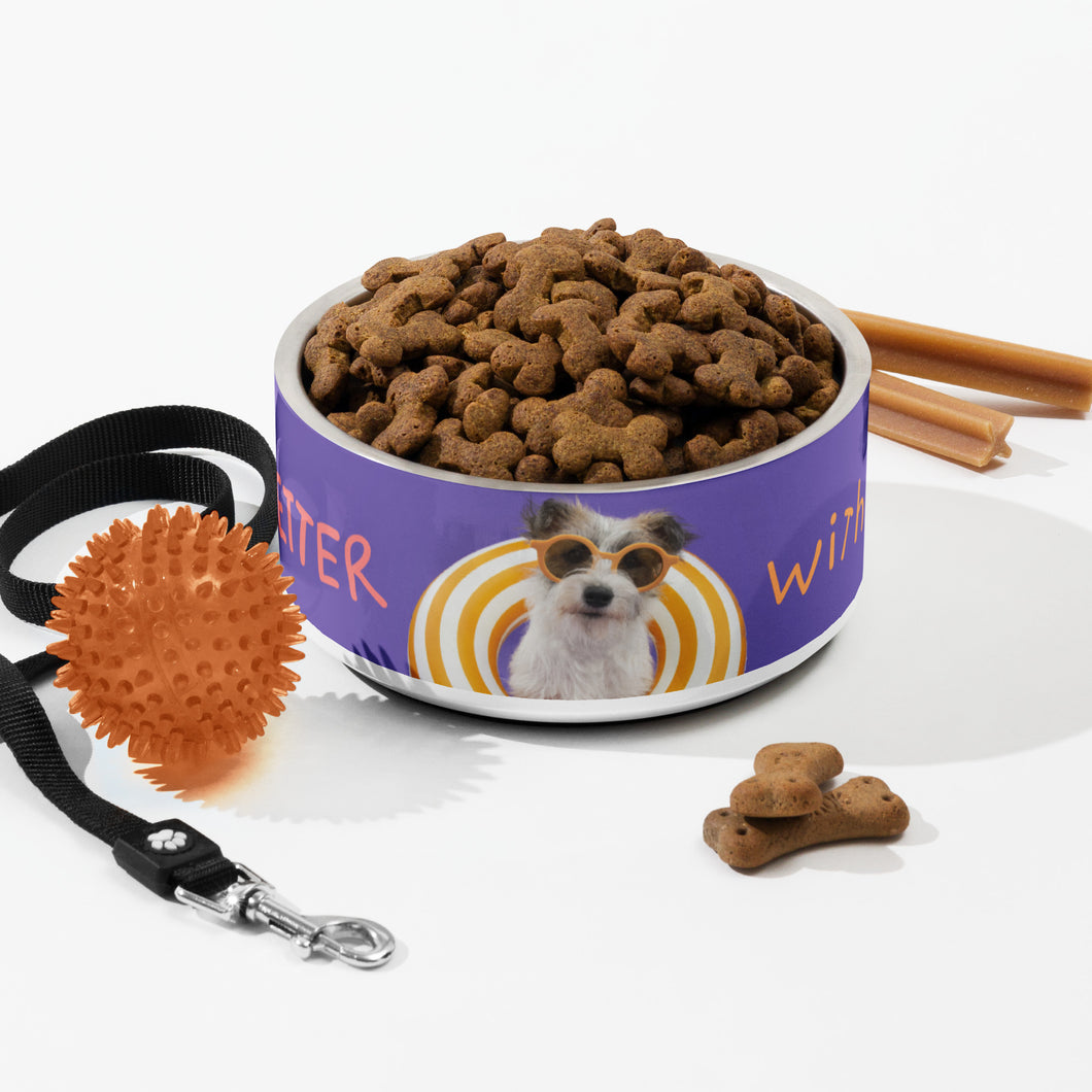 LIFE IS BETTER... Pet Bowl - Premium Pet Bowl from The Wishful Fish - Just $37! Shop now at The Wishful Fish