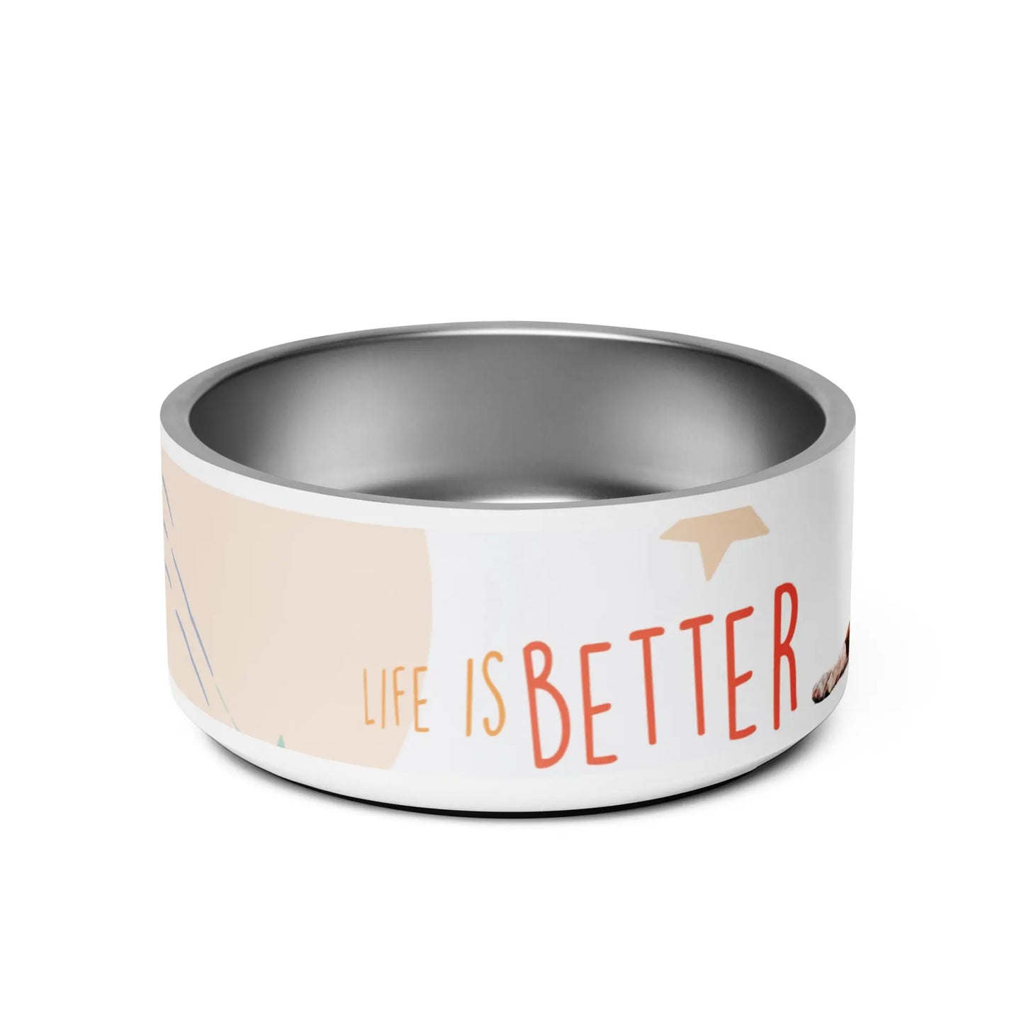 LIFE IS BETTER BOXER Pet Bowl - Premium Pet Bowl from The Wishful Fish - Just $37! Shop now at The Wishful Fish