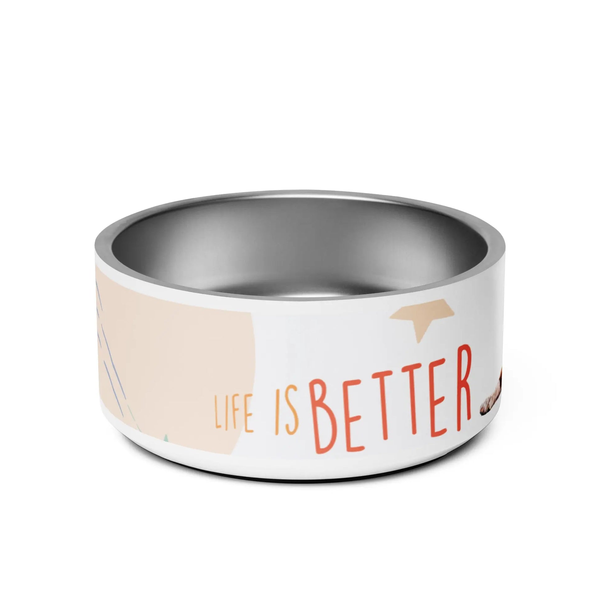 LIFE IS BETTER BOXER Pet Bowl - Premium Pet Bowl from The Wishful Fish - Just $37! Shop now at The Wishful Fish