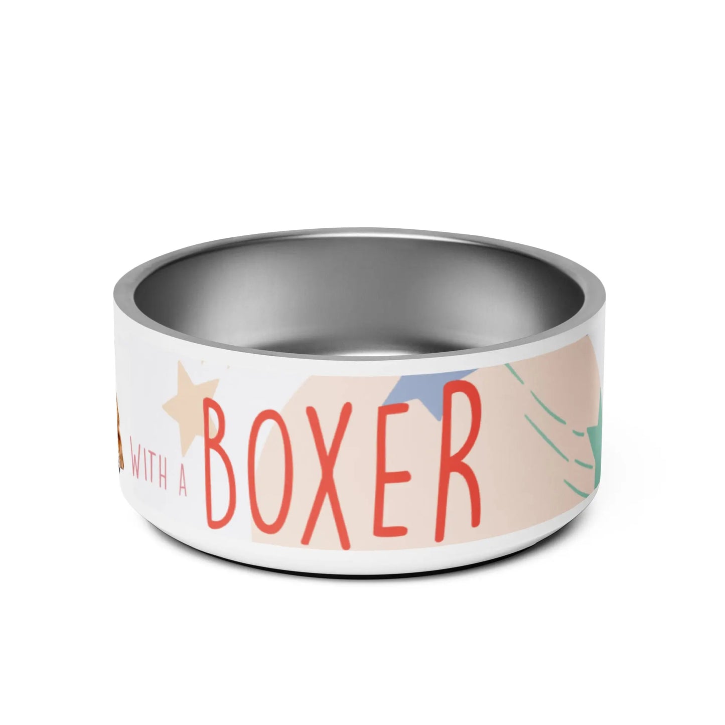 LIFE IS BETTER BOXER Pet Bowl - Premium Pet Bowl from The Wishful Fish - Just $37! Shop now at The Wishful Fish