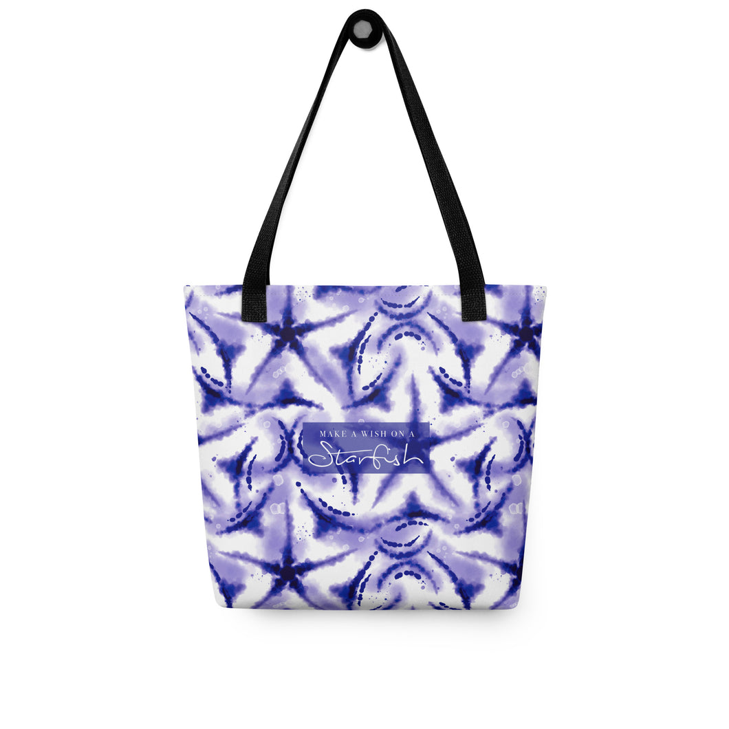 MAKE A WISH ON A STARFISH Tote Bag - Premium Tote Bag from The Wishful Fish - Just $38! Shop now at The Wishful Fish