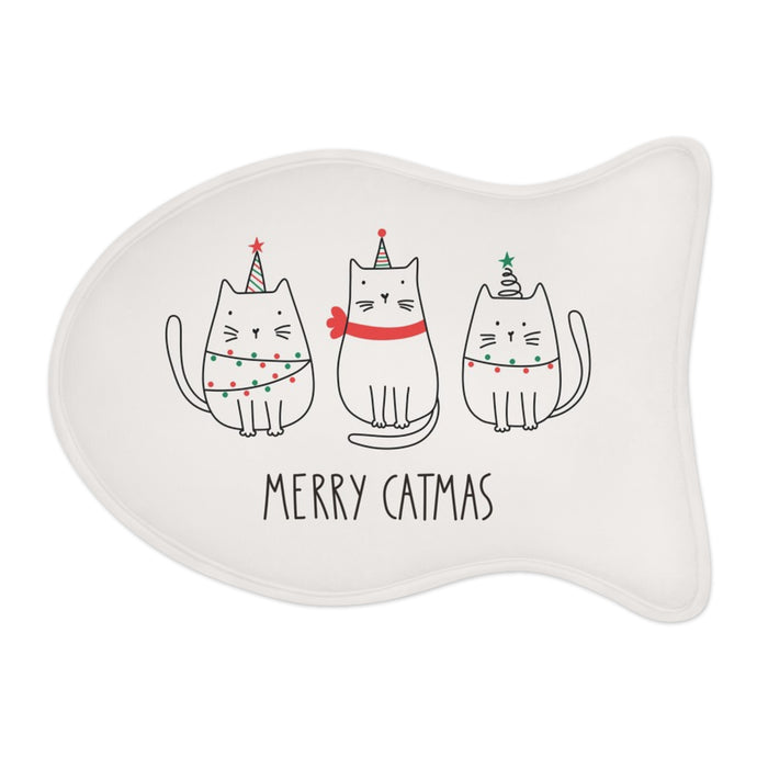 MERRY CATMAS Pet Bowl Mat - Premium Pet Bowl Mat from The Wishful Fish - Just $28! Shop now at The Wishful Fish