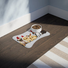 Load image into Gallery viewer, MERRY CHRISTMAS DOGS Pet Bowl Mat - Premium Pet Bowl Mat from The Wishful Fish - Just $28! Shop now at The Wishful Fish

