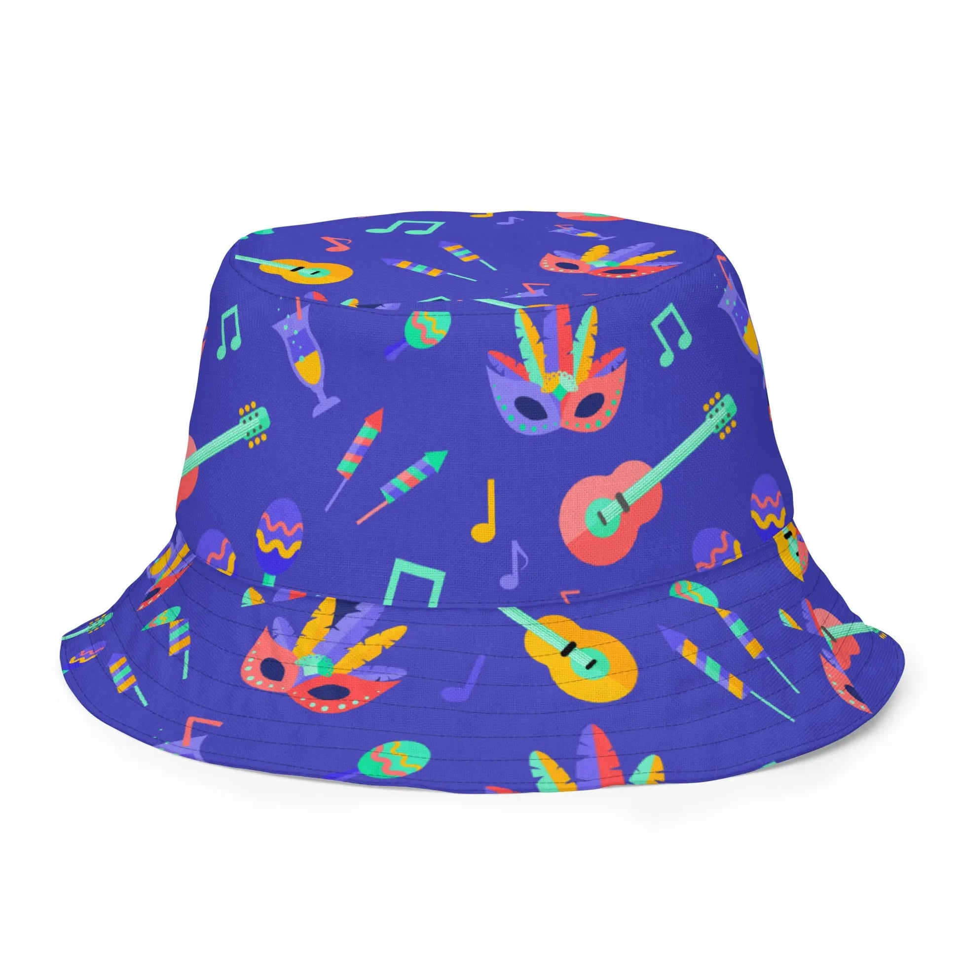 Mardi Gras Reversible Bucket Hat - Premium Bucket Hat from The Wishful Fish - Just $28! Shop now at The Wishful Fish