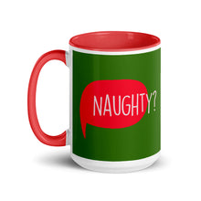 Load image into Gallery viewer, NAUGHTY? or NICE? Christmas Mug - Premium Mugs from The Wishful Fish - Just $20! Shop now at The Wishful Fish
