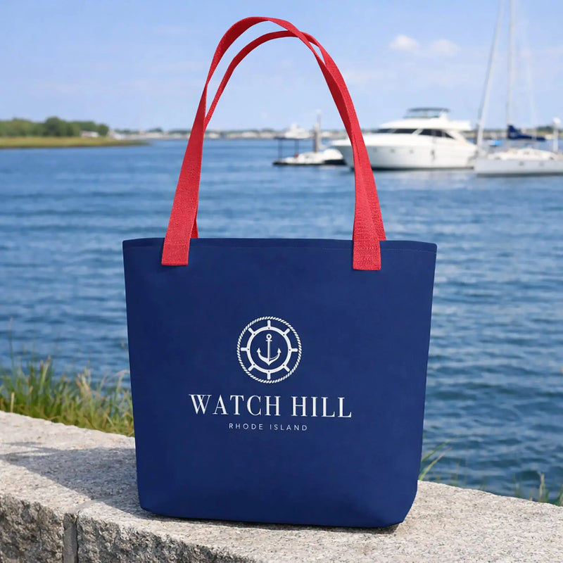 Watch Hill RI Nautical Beach Bag — Ready for Shore Days! SHOP Now at The Wishful Fish