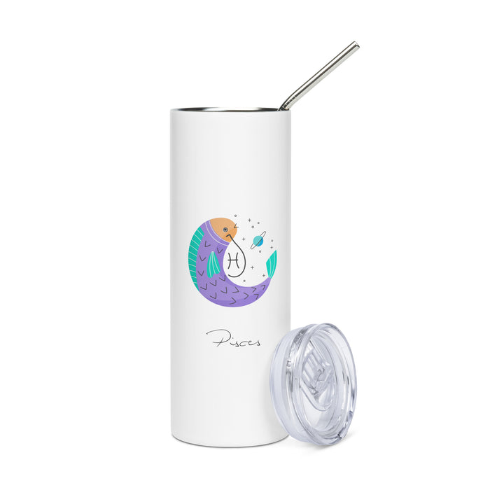 PISCES Zodiac Tumbler - Premium Tumbler from The Wishful Fish - Just $28! Shop now at The Wishful Fish