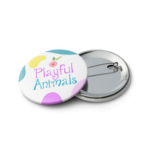 Load image into Gallery viewer, PLAYFUL ANIMALS Pinback Buttons - Premium Pin Buttons from The Wishful Fish - Just $16! Shop now at The Wishful Fish
