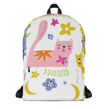 Load image into Gallery viewer, PLAYFUL KITTES Backpack - Premium Backpack from The Wishful Fish - Just $42! Shop now at The Wishful Fish
