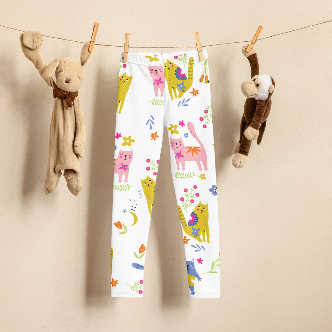 PLAYFUL KITTIES Kids Leggings - Premium Kids Leggings from The Wishful Fish - Just $26! Shop now at The Wishful Fish