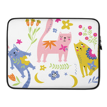 Load image into Gallery viewer, PLAYFUL KITTIES Laptop Sleeve - Premium Laptop Sleeve from The Wishful Fish - Just $26! Shop now at The Wishful Fish
