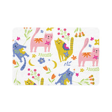 Load image into Gallery viewer, PLAYFUL KITTIES Pet Bowl Mat - Premium Pet Bowl Mat from The Wishful Fish - Just $28! Shop now at The Wishful Fish
