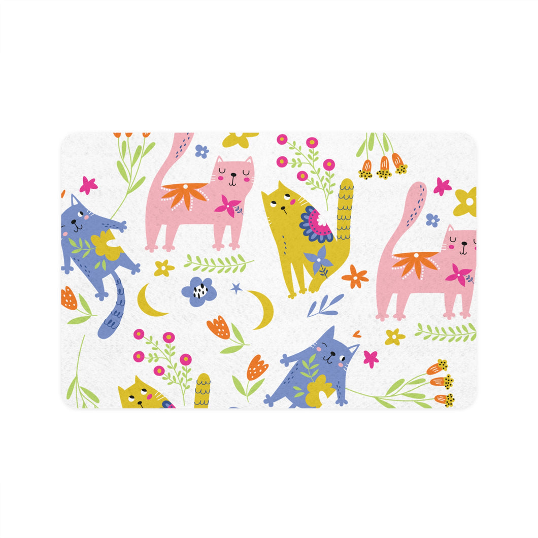 PLAYFUL KITTIES Pet Bowl Mat - Premium Pet Bowl Mat from The Wishful Fish - Just $28! Shop now at The Wishful Fish