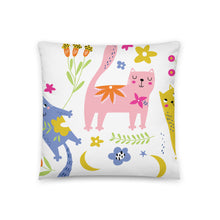 Load image into Gallery viewer, PLAYFUL KITTIES Throw Pillows - Premium Throw Pillows from The Wishful Fish - Just $24! Shop now at The Wishful Fish
